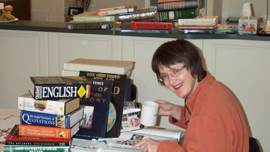 Lynette with books