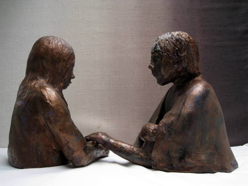 ‘The Counsellor’ by Sally Waterford. Highly Commended Sculptural/Craft Artwork